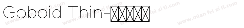 Goboid Thin字体转换